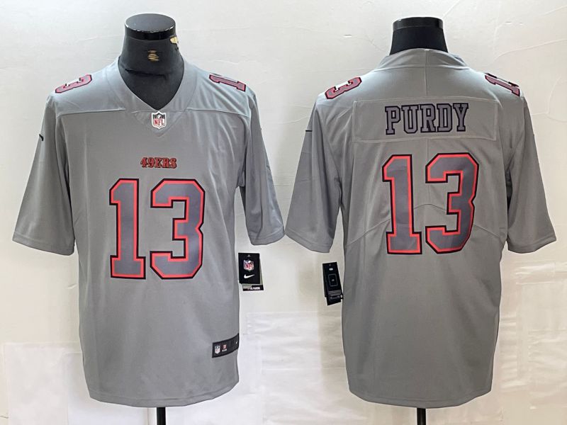 Men San Francisco 49ers #13 Purdy Grey 2024 Nike Vapor Untouchable Limited NFL Jerseys->nba hats->Sports Caps